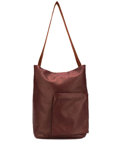 Shop Ally Capellino Bobo Bucket Bag In Red