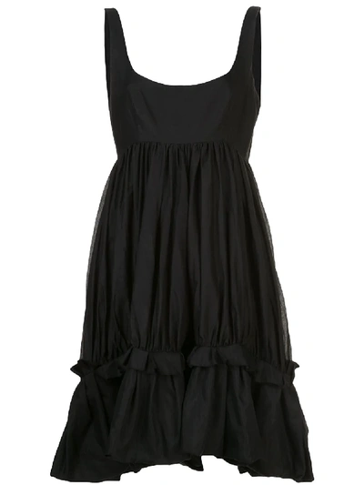 Shop Brock Collection Ruched Hem Dress In Black