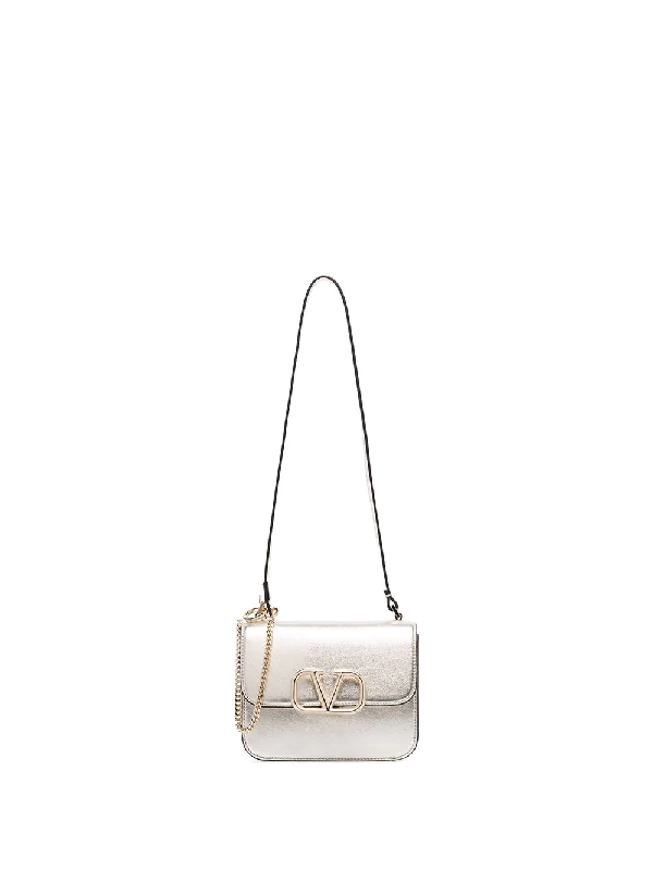 small gold shoulder bag