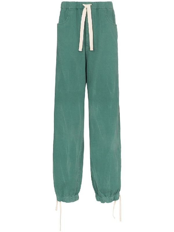 gucci track pants green