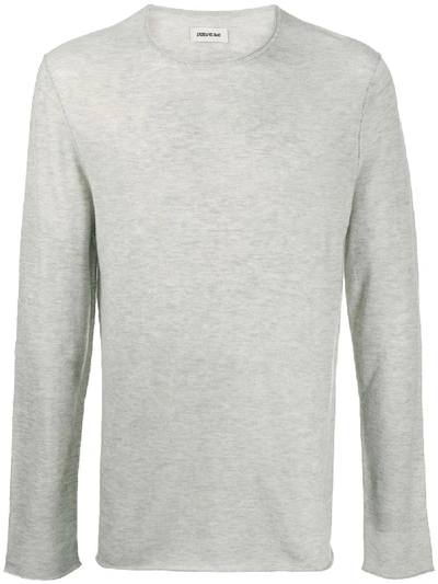 Shop Zadig & Voltaire Long-sleeved Knit Jumper In Neutrals