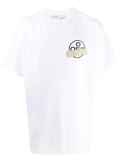 Shop Off-white Tape Arrows Logo T-shirt In White