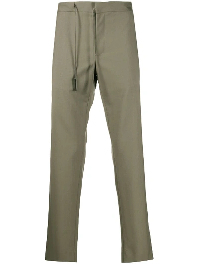 Shop Maison Margiela Drawstring Cropped Trousers In Neutrals