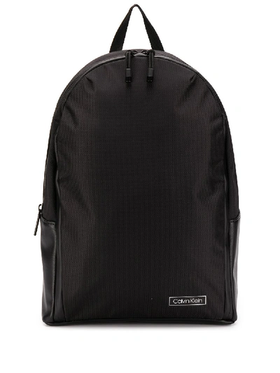 Shop Calvin Klein Canvas Backpack In Black