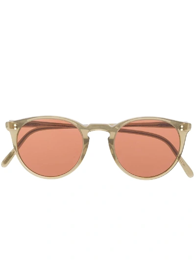 Shop Oliver Peoples O'mailley Sunglasses In Neutrals