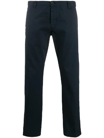 Shop Dsquared2 Slim Fit Chinos In Blue