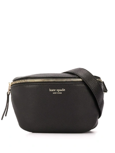 Shop Kate Spade Saddle Belt Bag In Black