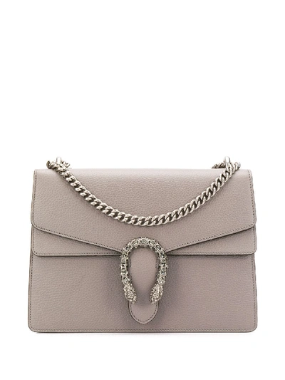 Shop Gucci Dionysus Shoulder Bag In Grey
