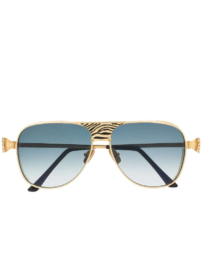 Shop Anna-karin Karlsson Youtiger Sunglasses In Gold