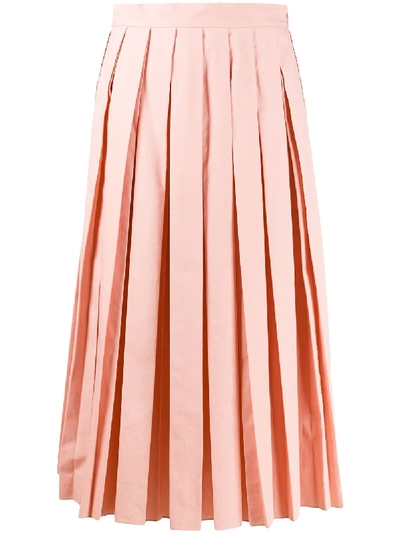 Fendi pink pleated skirt cheap