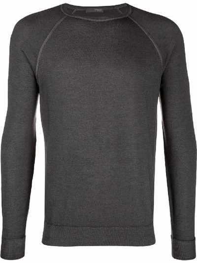 Shop Drumohr Knitted Jumper In Grey