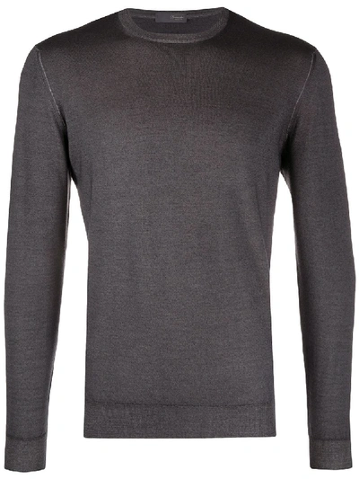 Shop Drumohr Knitted Jumper In Grey