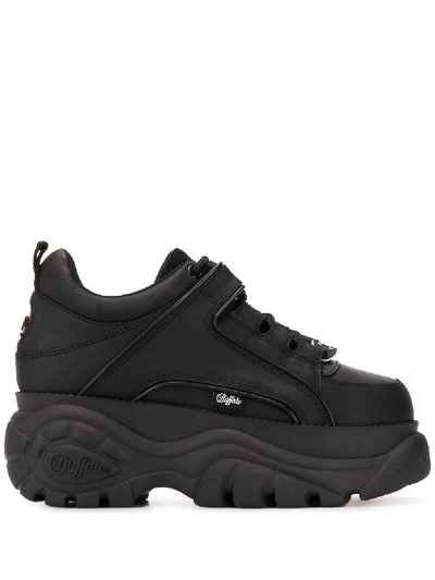 Shop Buffalo Low-top Platform Sneakers In Black