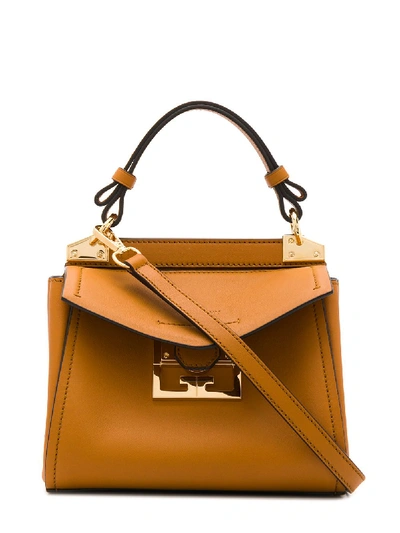 Shop Givenchy Mini Mistic Tote In Brown