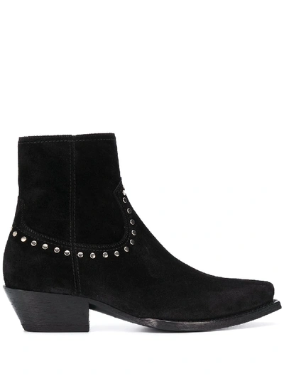 LUKAS STUDDED ANKLE BOOTS