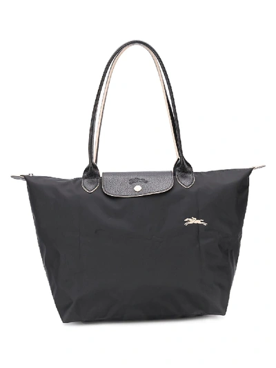 Shop Longchamp Large Le Pliage Shoulder Bag In Black