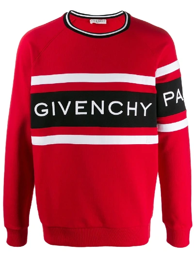 Shop Givenchy Sweatshirt Mit Logo In Red
