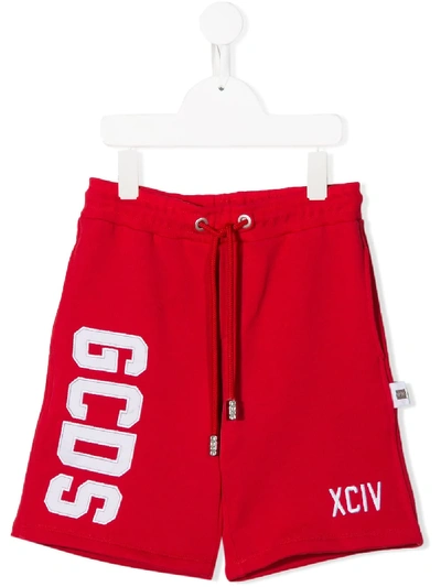 Gcds Logo Shorts In Red