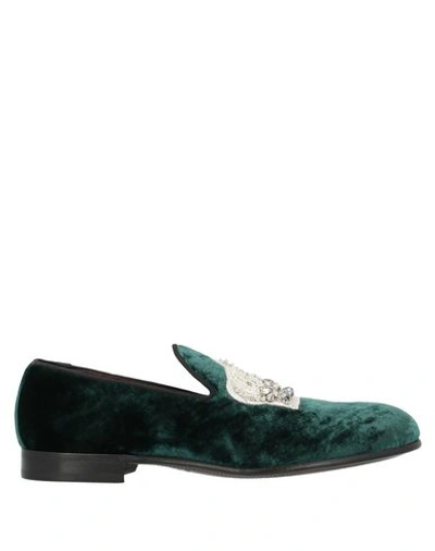 Shop Dolce & Gabbana Loafers In Green