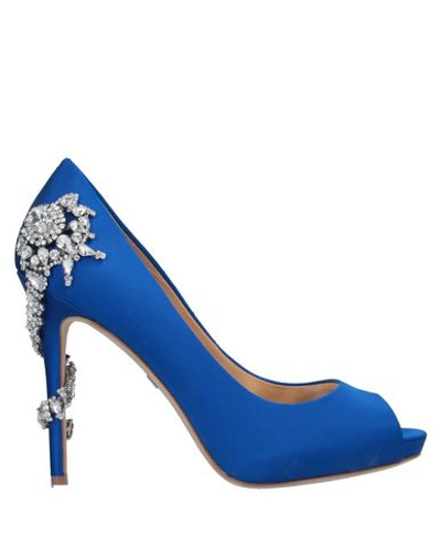 Shop Badgley Mischka Pump In Bright Blue