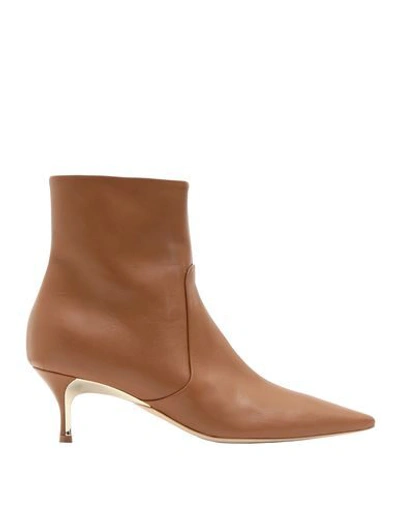 Shop Furla Ankle Boots In Camel