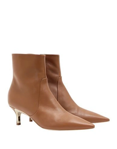 Shop Furla Ankle Boots In Camel