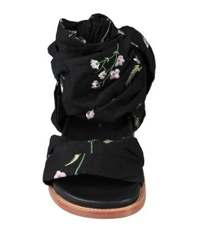 Shop Marques' Almeida Sandals In Black