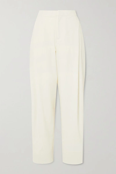 Shop Georgia Alice Pierre Crepe Tapered Pants In White