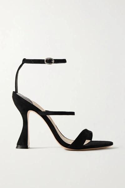 Shop Sophia Webster Rosalind Marie Suede Sandals In Black