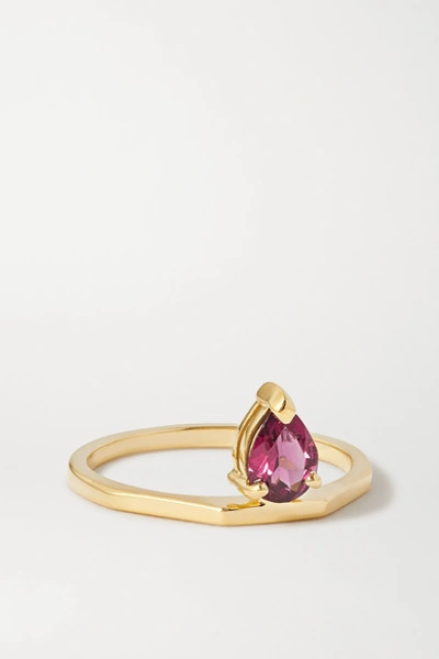Shop Natasha Schweitzer El 9-karat Gold Garnet Ring