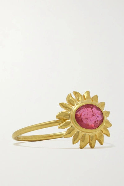 Shop Pippa Small Hello Sunshine 18-karat Gold Ruby Ring