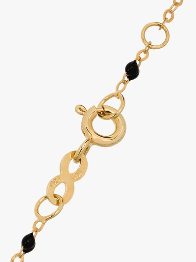 Gigi Clozeau 18kt Yellow Gold And Green Beaded Necklace In 35 Green