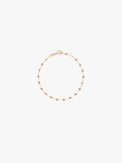 Shop Gigi Clozeau 18k Yellow Gold 17 Cm Beaded Bracelet In 13 Orange