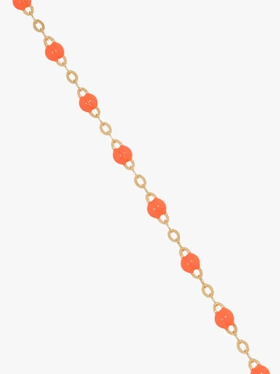 Shop Gigi Clozeau 18k Yellow Gold 17 Cm Beaded Bracelet In 13 Orange