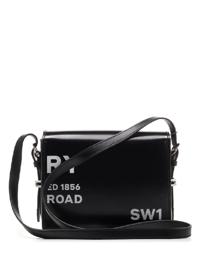 Shop Burberry Grace Small Shoulder Bag In Black