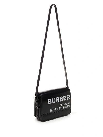 Shop Burberry Grace Small Shoulder Bag In Black