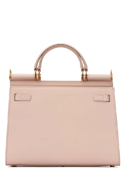 Shop Dolce & Gabbana Large Sicily 58 Logo Tote Bag In Pink