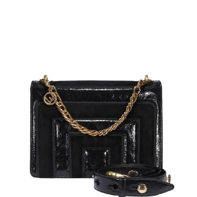 Shop Fendi Small Kan U Quilted Chain Shoulder Bag In Black