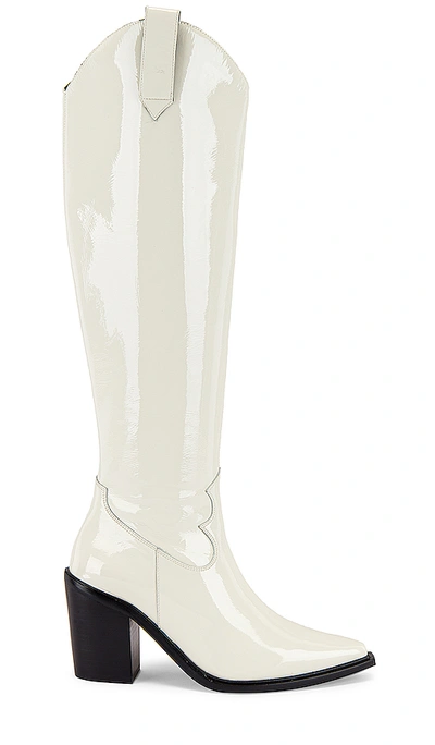 Shop Jeffrey Campbell Rumoured Boot In White Patent