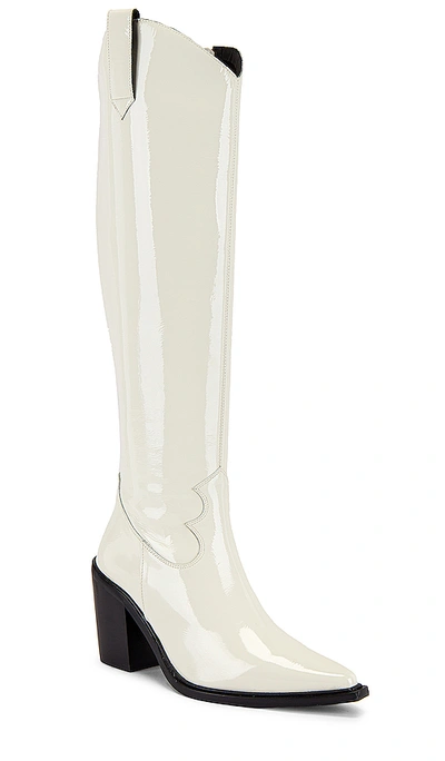 Shop Jeffrey Campbell Rumoured Boot In White Patent