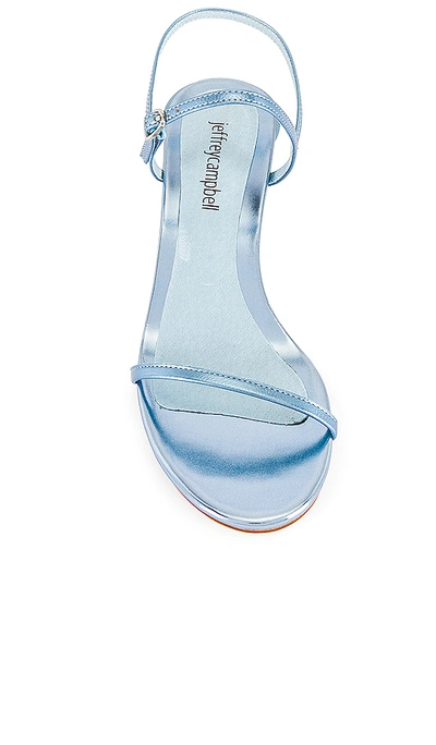 Shop Jeffrey Campbell Twlight Sandal In Blue Luster