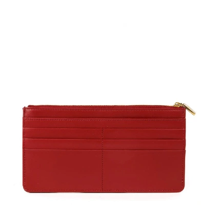 Shop Dolce & Gabbana Devotion Zipped Wallet In Red