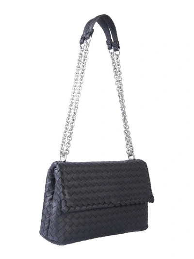 Shop Bottega Veneta Olimpia Small Shoulder Bag In Black