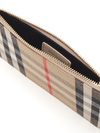 Shop Burberry Zipped Vintage Check Cardholder In Multi