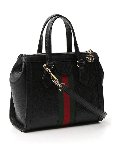 Shop Gucci Ophidia Small Tote Bag In Black