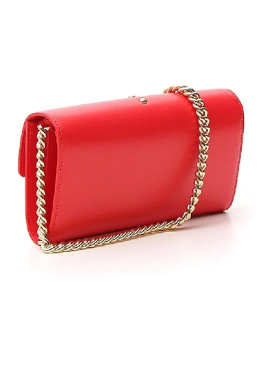 Shop Pinko Love Chain Wallet In Red