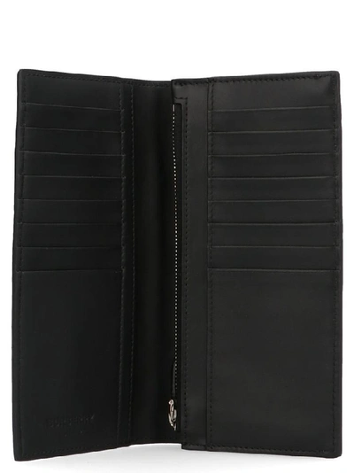 Shop Burberry Monogram Embossed Bifold Long Wallet In Black