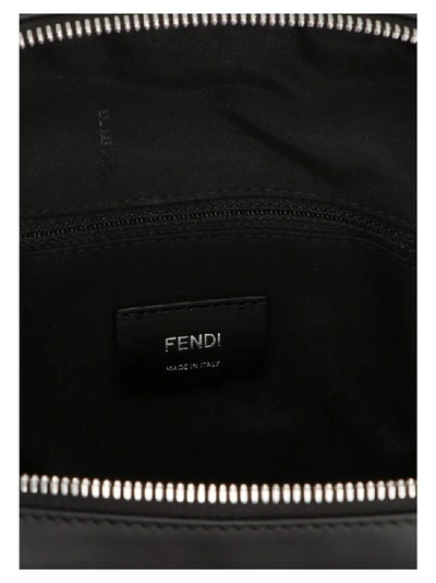 Shop Fendi Ff Monogram Diagonal One Shoulder Backpack In Multi