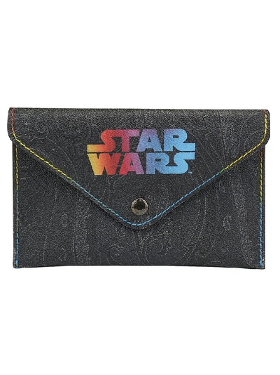 Shop Etro Star Wars Coin Purse In Multi