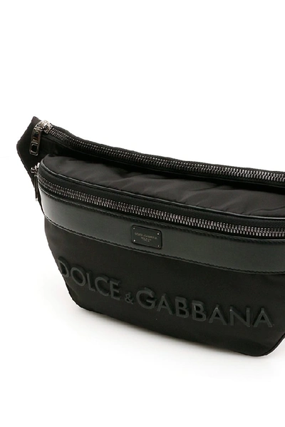 Shop Dolce & Gabbana Logo Belt Bag In Black